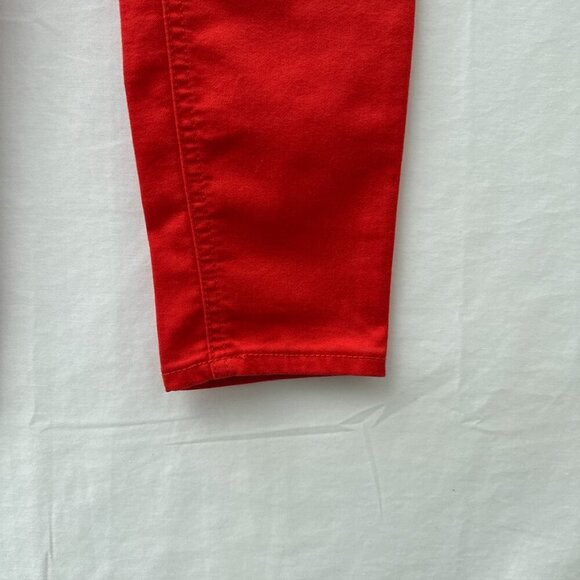 Love Fire Skinny Red Denim Jeans Double Button Stretch Womens Junior 5 - Picture 7 of 13